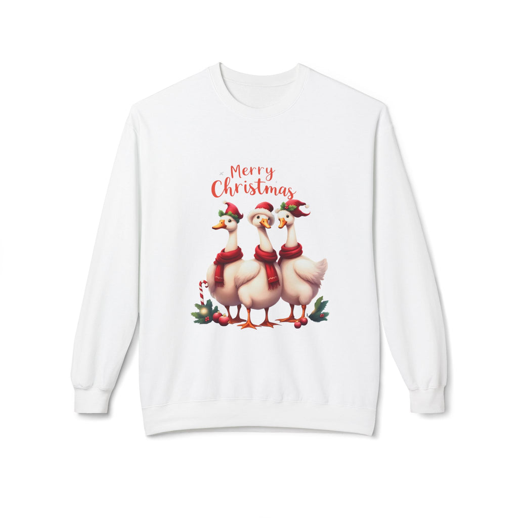 Merry Christmas Goose Sweatshirt, Holiday Sweatshirt, Christmas Gift, Family Matching Sweatshirt, Cozy Crewneck